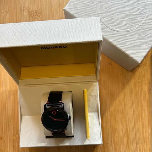 Movado Bold Movado Trend Impuls Watch With 42mm Black Face & Black Leather Band - Picture 6 of 6